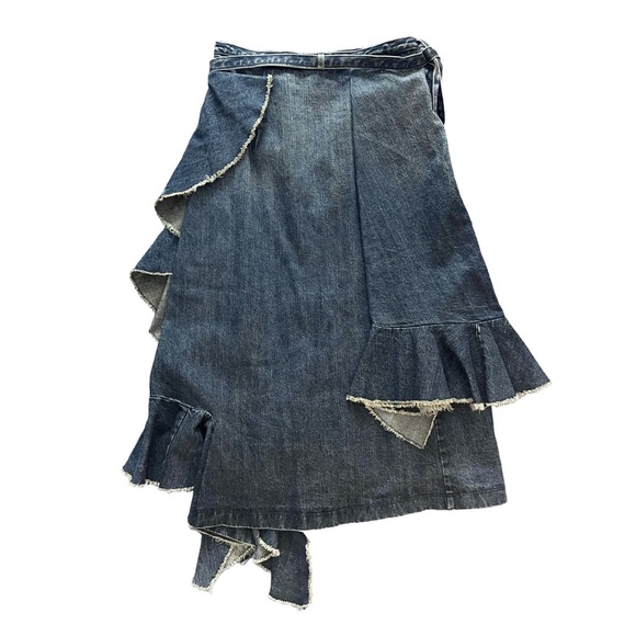 JW ANDERSON Denim Ruffle Midi Skirt - Picture 5 of 6